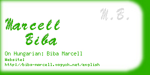 marcell biba business card